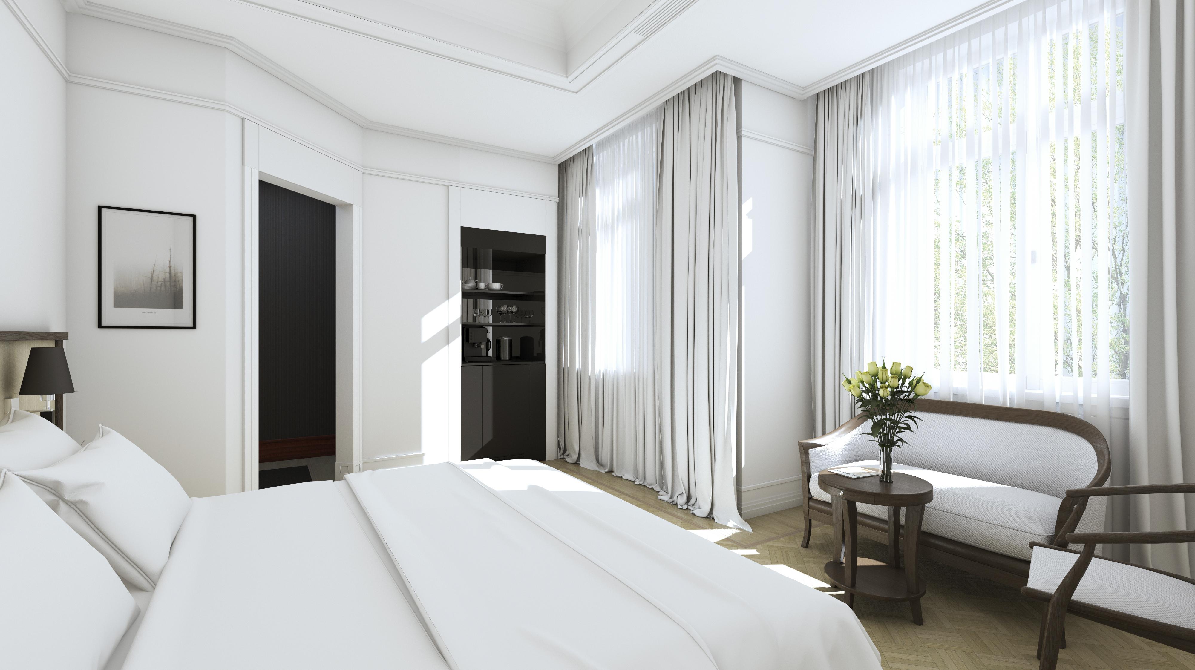 Nobu Hotel Varsavia Esterno foto A bedroom