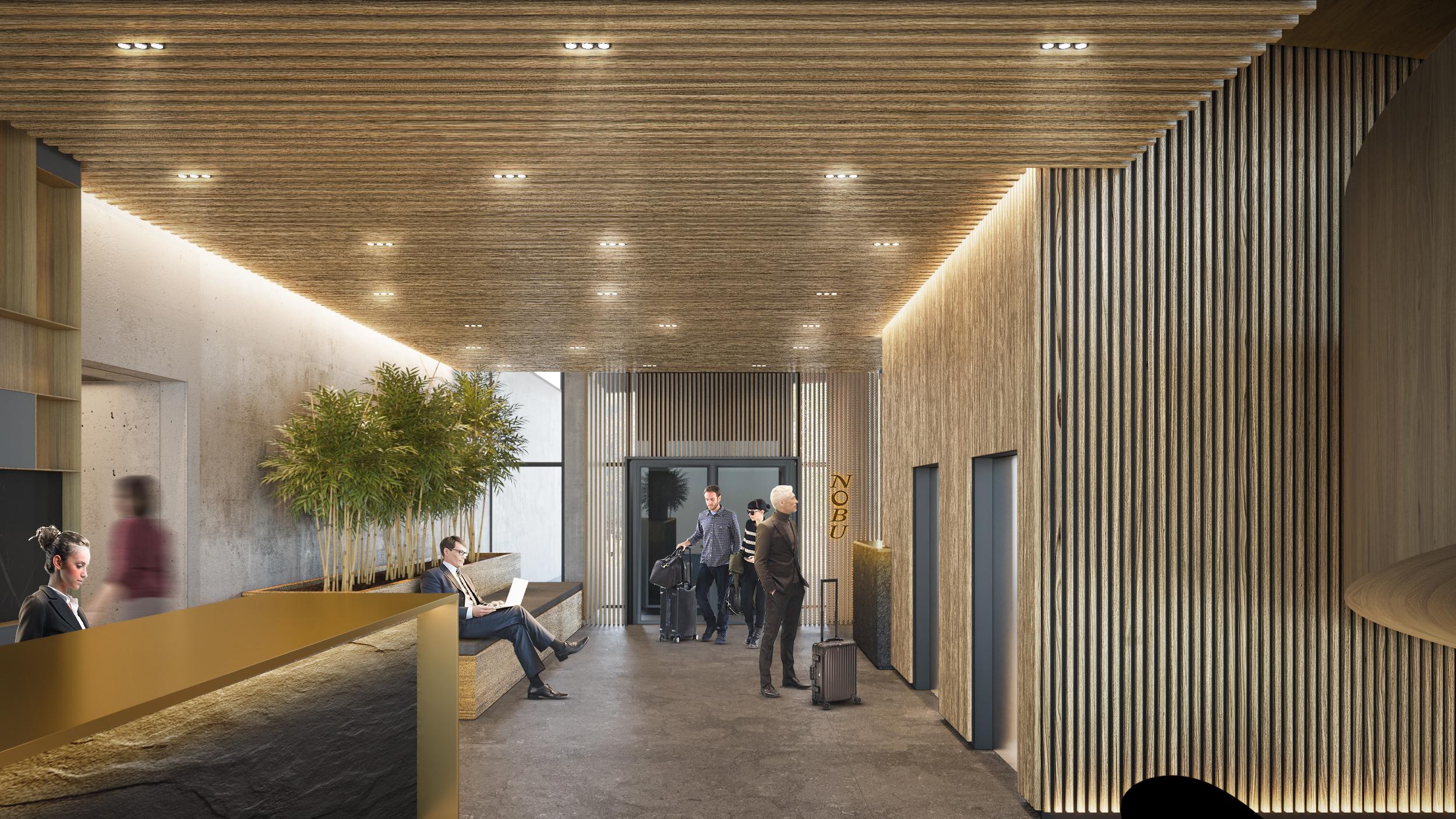 Nobu Hotel Varsavia Esterno foto The lobby of the hotel