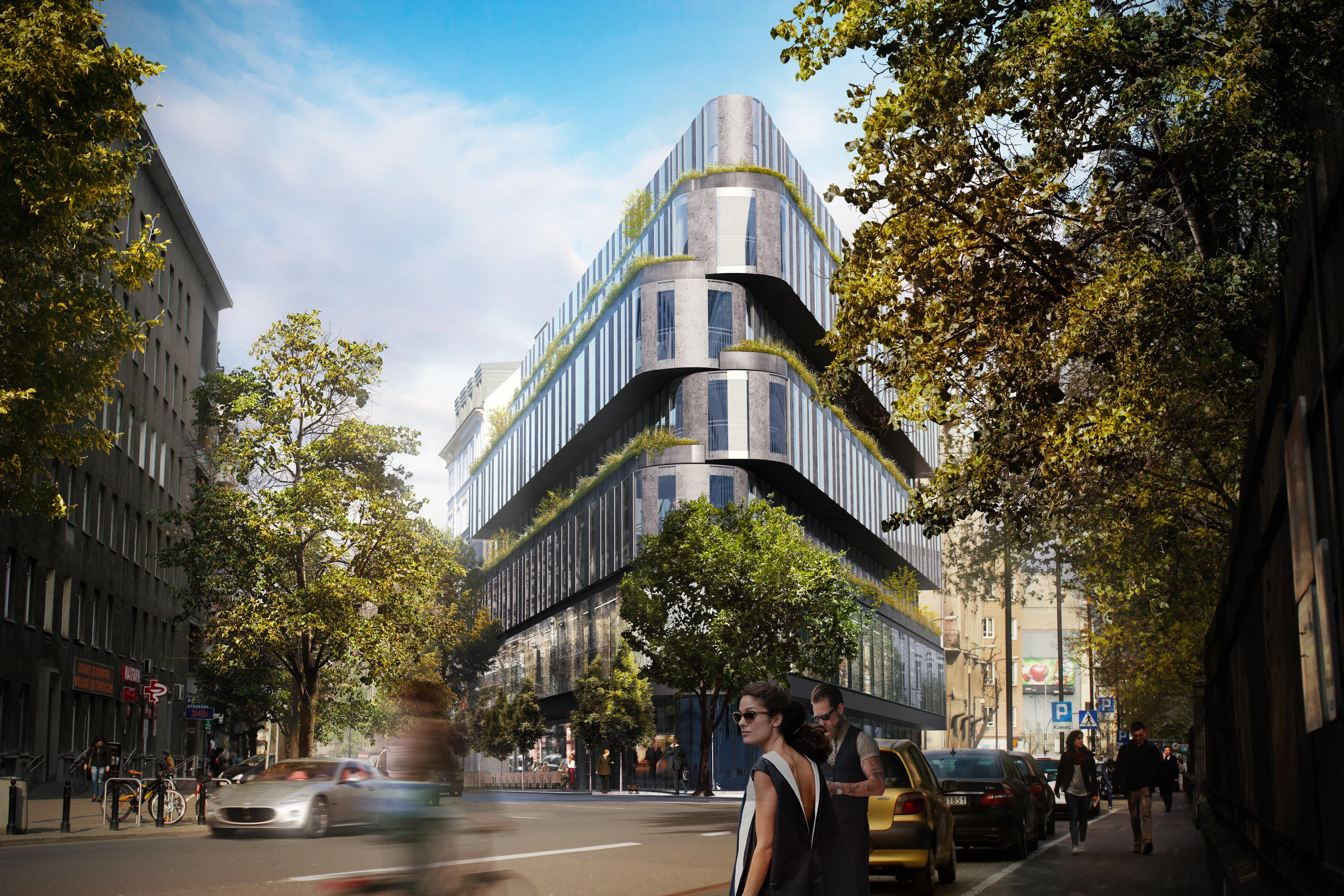 Nobu Hotel Varsavia Esterno foto The proposed building